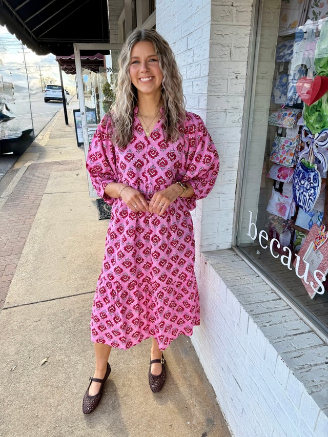 pink owl apparel dress Pink Owl Apparel Red and White Dress